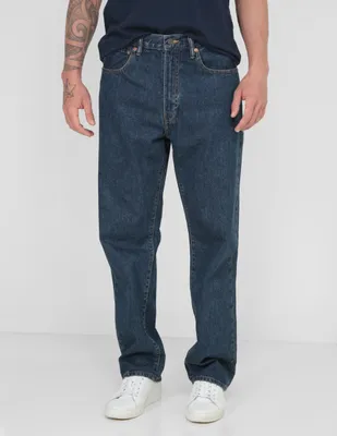 Jeans straight lavado obscuro para hombre