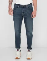 Jeans straight lavado stone wash para hombre