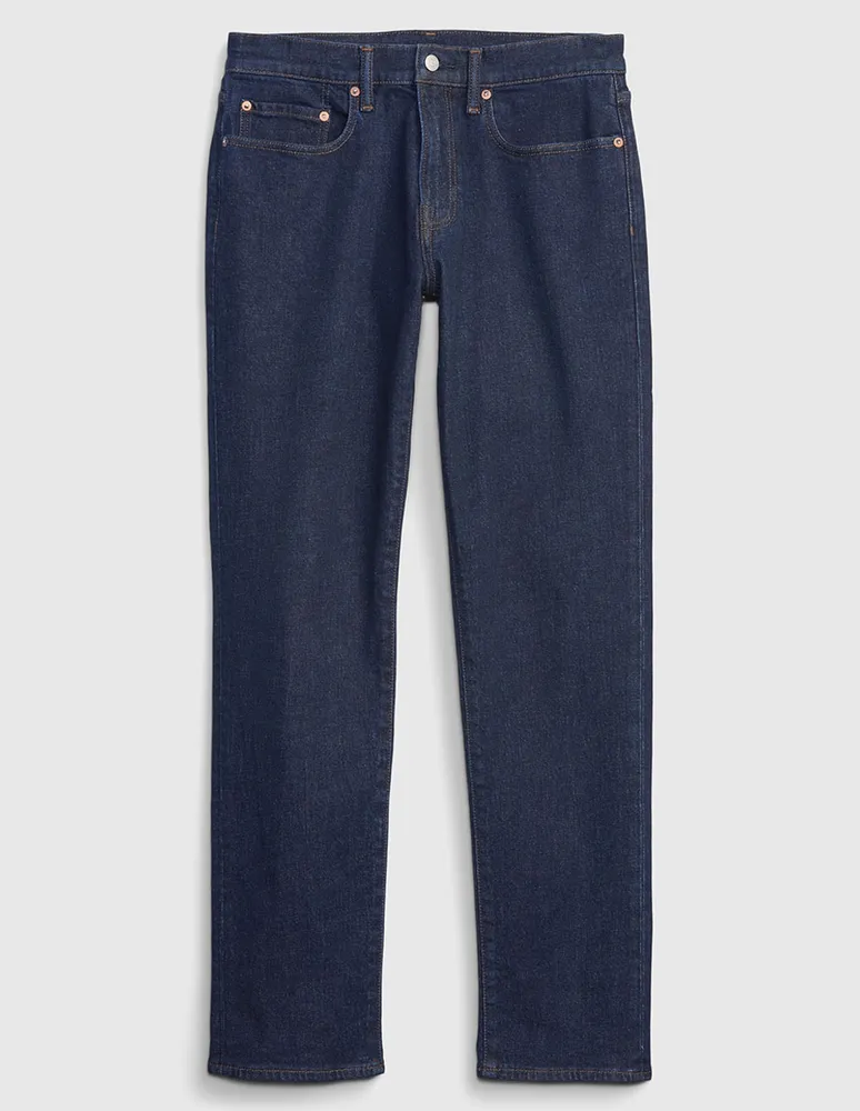 Jeans straight GAP lavado obscuro para hombre