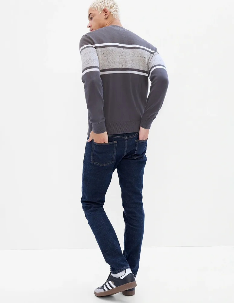 Jeans slim lavado obscuro para hombre