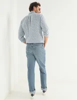 Jeans slim lavado claro para hombre