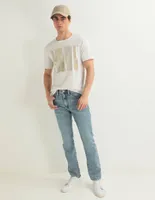 Jeans skinny deslavado para hombre