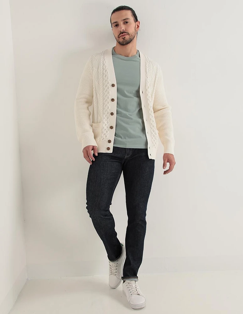 Jeans skinny lavado obscuro para hombre