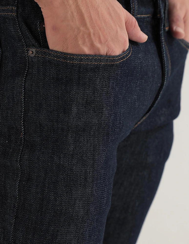 Jeans skinny lavado obscuro para hombre