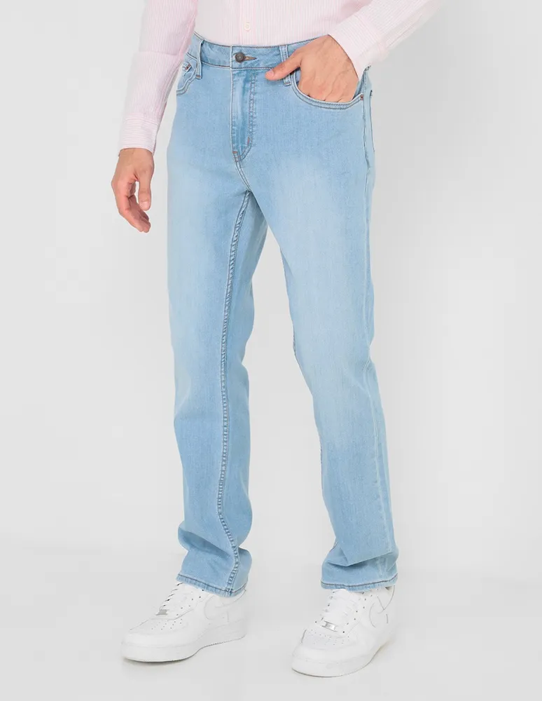 Jeans straight Aéropostale lavado claro para hombre