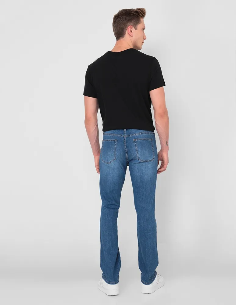 Jeans straight Aéropostale lavado claro para hombre