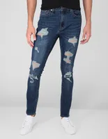 Jeans Straight Aéropostale lavado desgastado para hombre