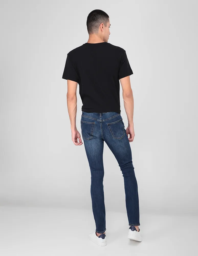 Jeans Straight Aéropostale lavado desgastado para hombre