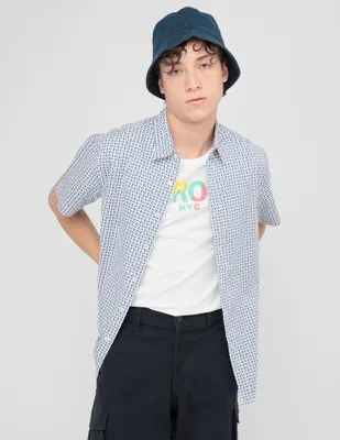 Camisa casual Aéropostale de algodón manga corta para hombre