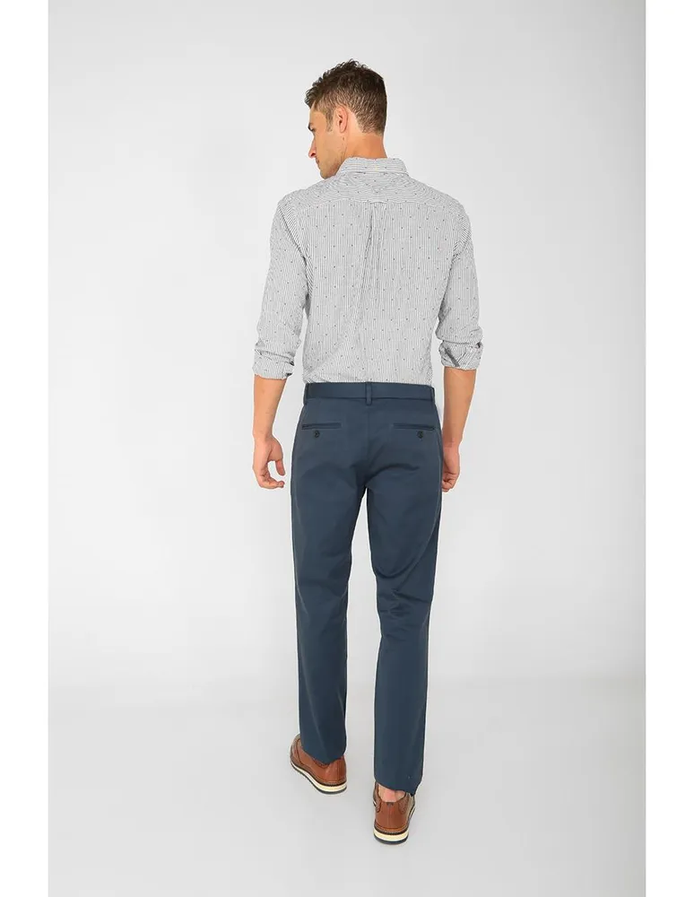 Pantalón slim de algodón para hombre