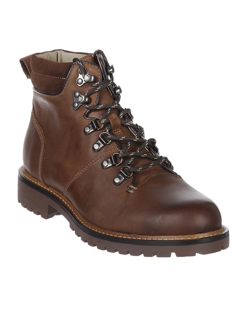 bota casual de cuero para hombre