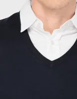 suéter cuello v para hombre