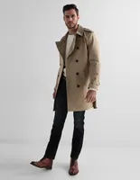 gabardina a la rodilla para hombre