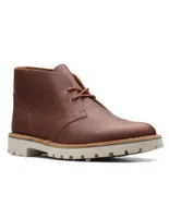 Botín Clarks de piel para hombre