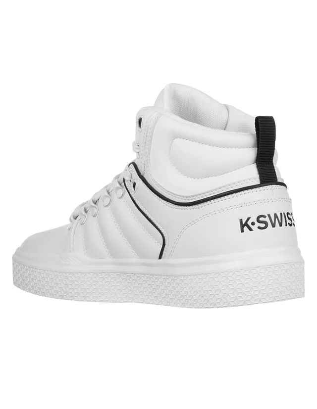 K-Swiss Tenis de Botas Blancos King Hombre, Talla 25 : .com