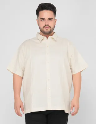 Camisa casual Costavana de algodón manga corta para hombre