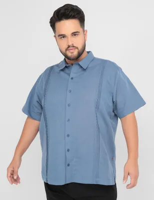 Camisa de vestir Costavana algodón manga corta para hombre