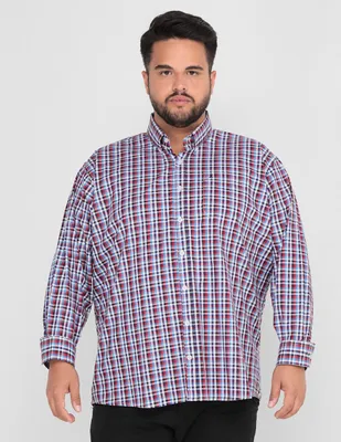 Camisa casual Dioro de algodón maga larga para hombre