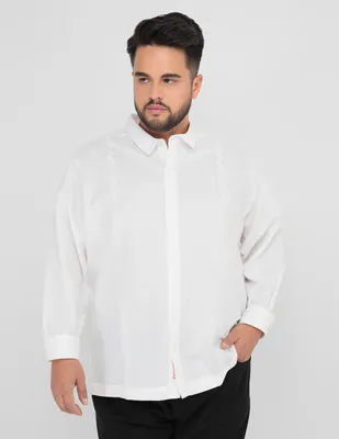 Camisa de vestir Costavana algodón manga larga para hombre