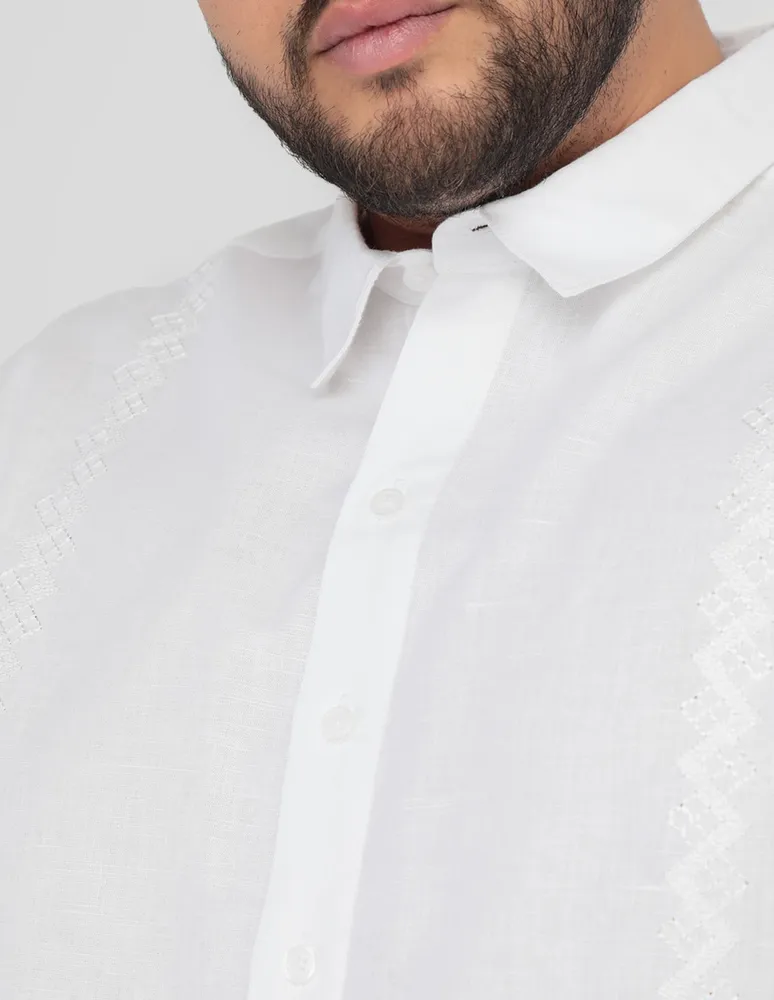 Camisa de vestir Costavana algodón manga larga para hombre