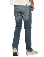 Jeans straight Duc Denim Light Blue Wash desgastado