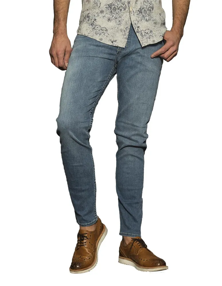 Jeans slim Duc Denim lavado deslavado para hombre