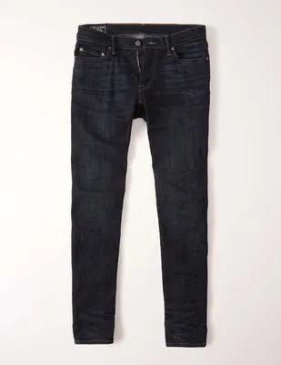 Jeans slim Abercrombie & Fitch lavado deslavado para hombre