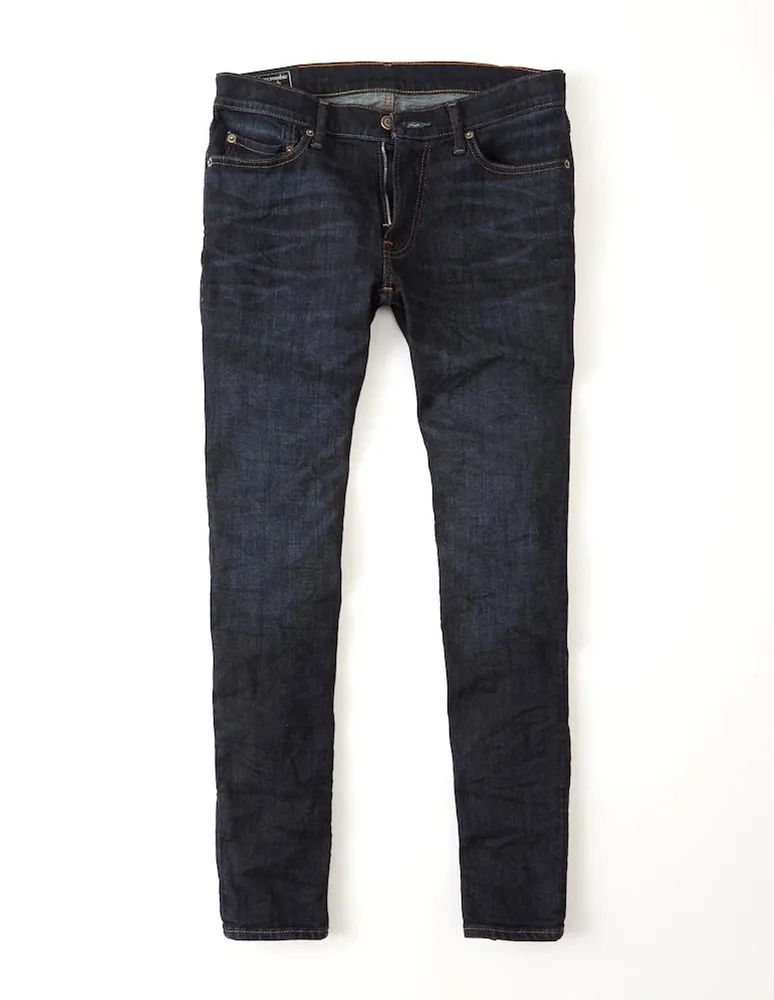 Jeans slim Abercrombie & Fitch deslavado para hombre