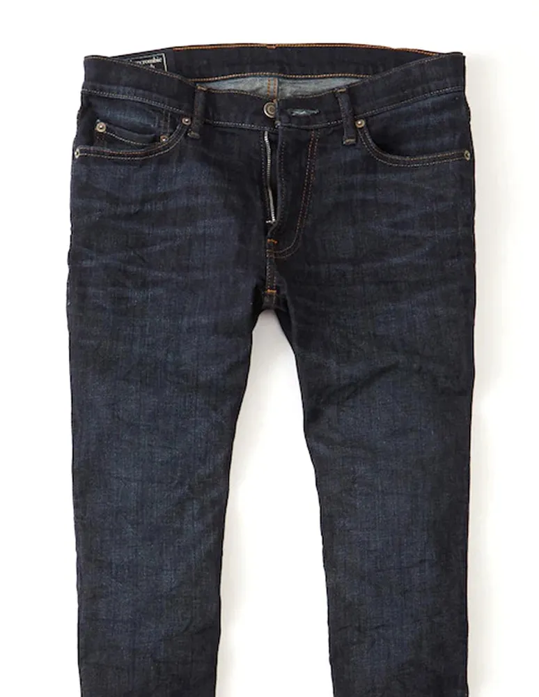 Jeans slim Abercrombie & Fitch deslavado para hombre
