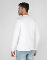 Playera Elemento Uomo cuello henley para hombre