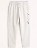 Pants straight Abercrombie & Fitch con jareta para hombre