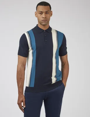 Playera tipo polo Ben Sherman estampado bloques de color para hombre