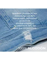 Chamarra Indicum Denim mezclilla con bolsillos para hombre