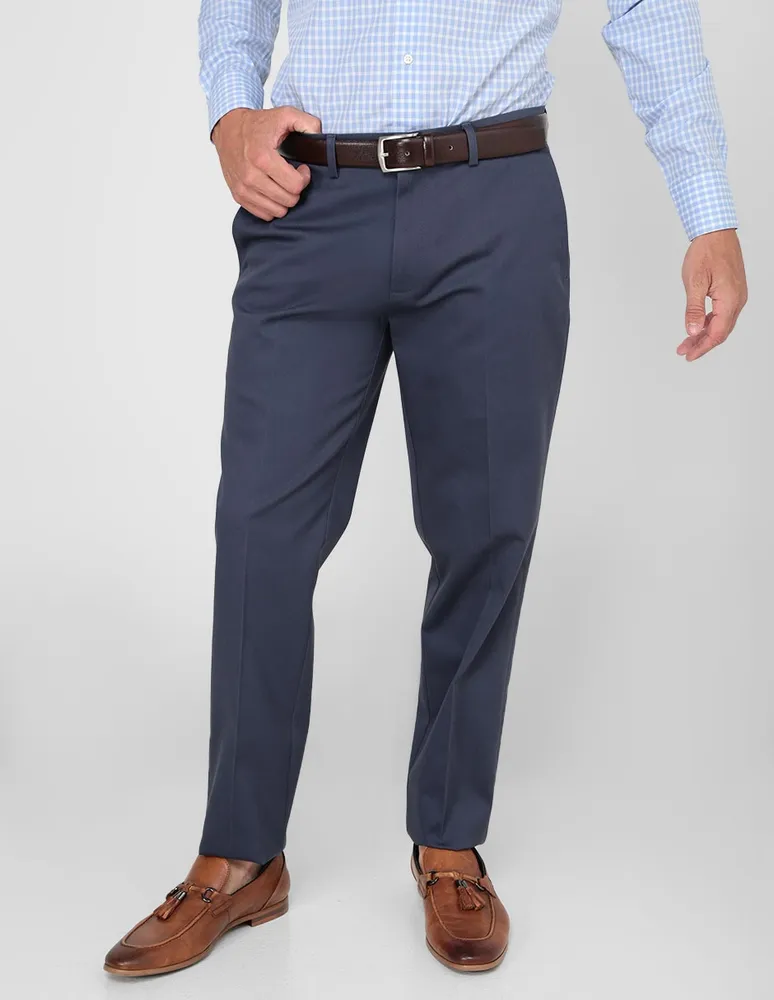 Pantalón de vestir slim Haggar algodón para hombre