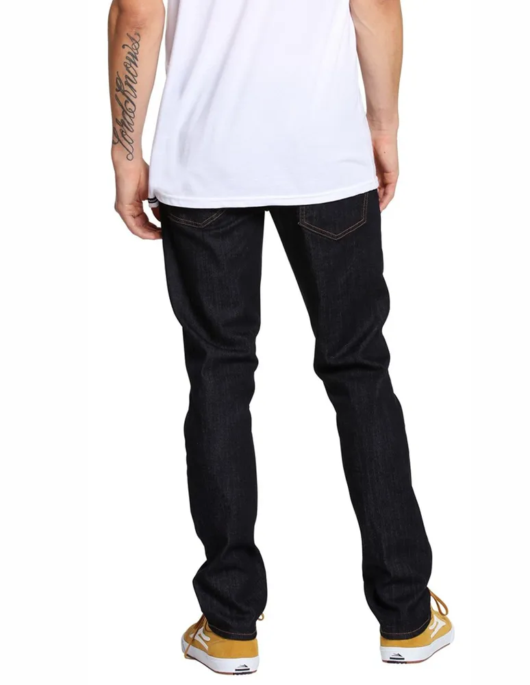 Jeans skinny Volcom lavado rinse para hombre