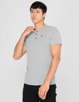 Playera That's It cuello henley para hombre