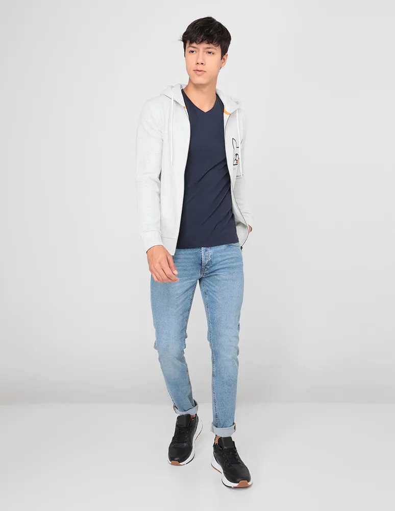 Jeans slim Jack & Jones lavado claro para hombre