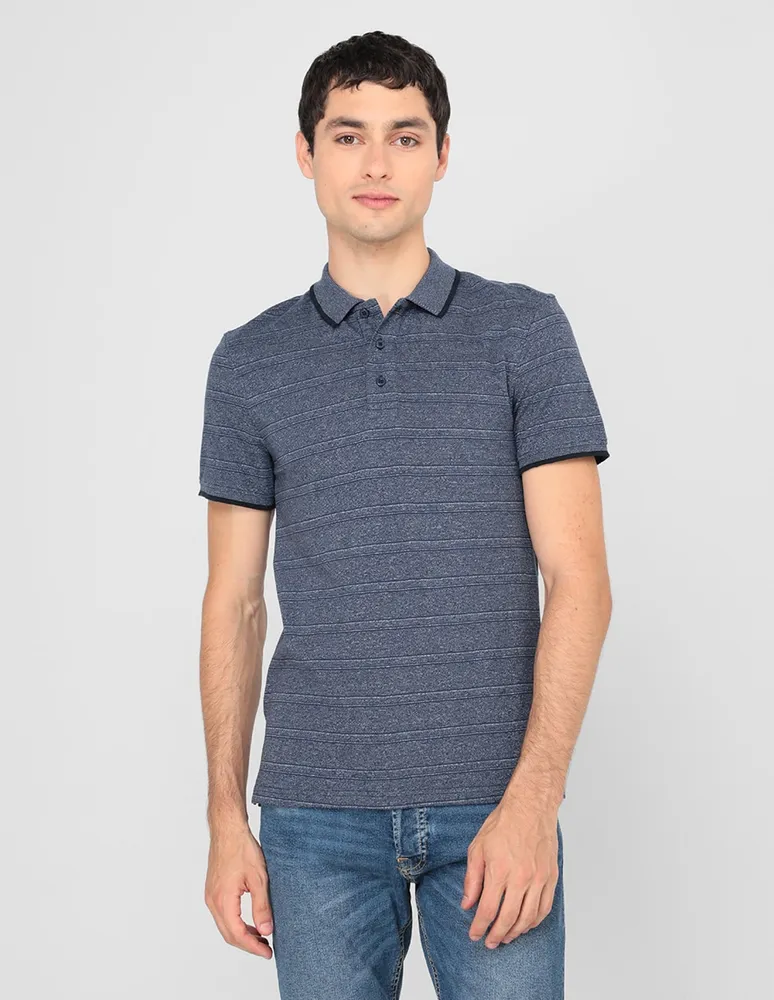 Playera tipo polo That's It estampado a rayas para hombre