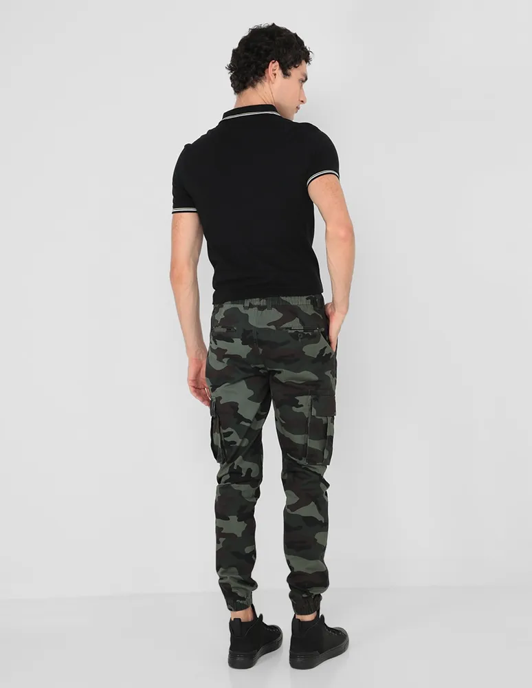 Jogger regular That's It estampado camuflaje con bolsillos para hombre