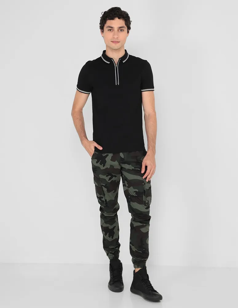 Jogger regular That's It estampado camuflaje con bolsillos para hombre