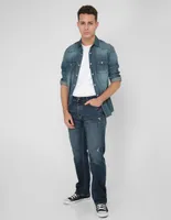 Jeans straight That's It lavado stone wash para hombre