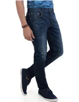 Jeans slim Supply lavado whisker para caballero