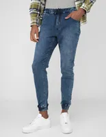 Jeans slim Hollister lavado obscuro para hombre