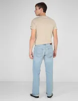 Jeans straight Hollister lavado claro para hombre