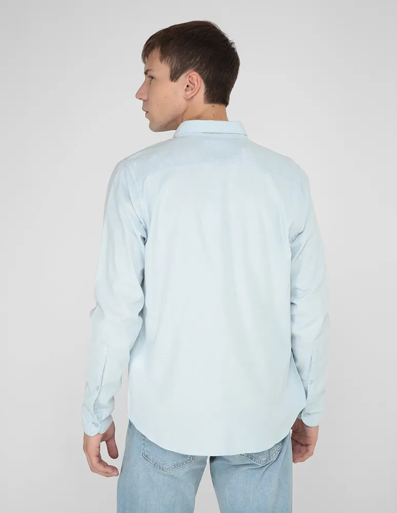 HOLLISTER Camisa casual Hollister de algodón manga larga para hombre