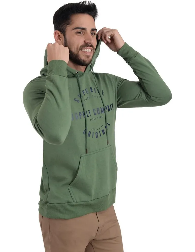 Sudadera Supply estampado logo para hombre