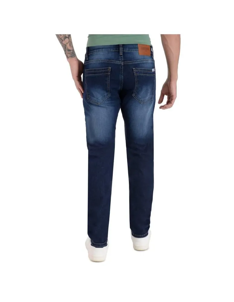 Jeans slim Supply - lavado whisker para hombre