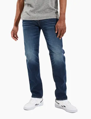 Jeans straight American Eagle lavado obscuro para hombre