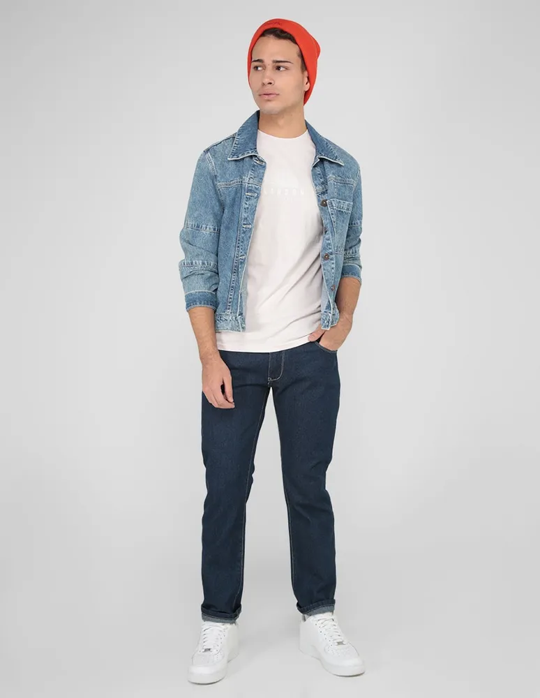 Jeans straight That's It lavado obscuro para hombre