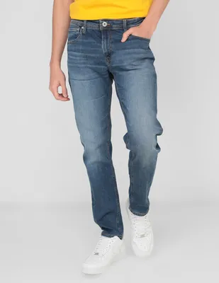 Jeans straight Jack & Jones lavado stone wash para hombre